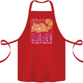 Kawaii Red Panda Japanese Cute Cotton Apron 100% Organic Red