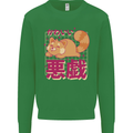 Kawaii Red Panda Japanese Cute Kids Sweatshirt Jumper Irish Green