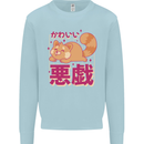 Kawaii Red Panda Japanese Cute Kids Sweatshirt Jumper Light Blue