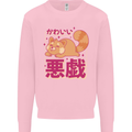 Kawaii Red Panda Japanese Cute Kids Sweatshirt Jumper Light Pink