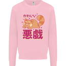 Kawaii Red Panda Japanese Cute Kids Sweatshirt Jumper Light Pink