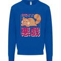Kawaii Red Panda Japanese Cute Kids Sweatshirt Jumper Royal Blue