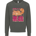 Kawaii Red Panda Japanese Cute Kids Sweatshirt Jumper Storm Grey