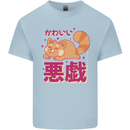 Kawaii Red Panda Japanese Cute Kids T-Shirt Childrens Light Blue