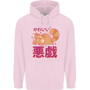 Kawaii Red Panda Japanese Cute Mens 80% Cotton Hoodie Light Pink