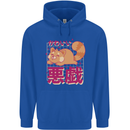 Kawaii Red Panda Japanese Cute Mens 80% Cotton Hoodie Royal Blue