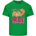 Kawaii Red Panda Japanese Cute Mens Cotton T-Shirt Tee Top Irish Green