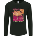 Kawaii Red Panda Japanese Cute Mens Long Sleeve T-Shirt Black