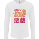 Kawaii Red Panda Japanese Cute Mens Long Sleeve T-Shirt White