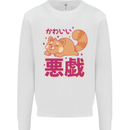 Kawaii Red Panda Japanese Cute Mens Sweatshirt Jumper White