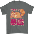 Kawaii Red Panda Japanese Cute Mens T-Shirt 100% Cotton Charcoal