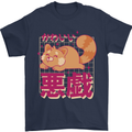 Kawaii Red Panda Japanese Cute Mens T-Shirt 100% Cotton Navy Blue