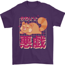 Kawaii Red Panda Japanese Cute Mens T-Shirt 100% Cotton Purple