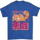 Kawaii Red Panda Japanese Cute Mens T-Shirt 100% Cotton Royal Blue