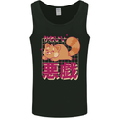 Kawaii Red Panda Japanese Cute Mens Vest Tank Top Black