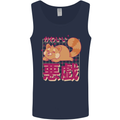 Kawaii Red Panda Japanese Cute Mens Vest Tank Top Navy Blue