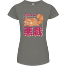 Kawaii Red Panda Japanese Cute Womens Petite Cut T-Shirt Charcoal