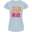 Kawaii Red Panda Japanese Cute Womens Petite Cut T-Shirt Light Blue