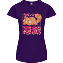 Kawaii Red Panda Japanese Cute Womens Petite Cut T-Shirt Purple