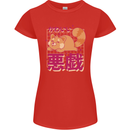 Kawaii Red Panda Japanese Cute Womens Petite Cut T-Shirt Red