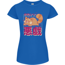 Kawaii Red Panda Japanese Cute Womens Petite Cut T-Shirt Royal Blue
