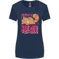 Kawaii Red Panda Japanese Cute Womens Wider Cut T-Shirt Navy Blue