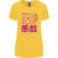Kawaii Red Panda Japanese Cute Womens Wider Cut T-Shirt Yellow