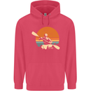 Kayak Kayaking Canoe Canoeing Water Sports Childrens Kids Hoodie Heliconia