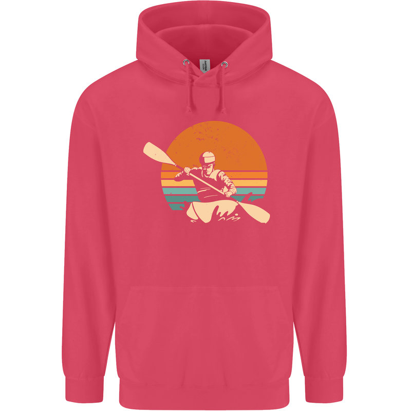 Kayak Kayaking Canoe Canoeing Water Sports Childrens Kids Hoodie Heliconia