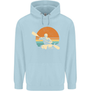 Kayak Kayaking Canoe Canoeing Water Sports Childrens Kids Hoodie Light Blue