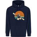 Kayak Kayaking Canoe Canoeing Water Sports Childrens Kids Hoodie Navy Blue