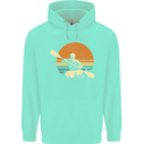 Kayak Kayaking Canoe Canoeing Water Sports Childrens Kids Hoodie Peppermint
