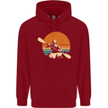 Kayak Kayaking Canoe Canoeing Water Sports Childrens Kids Hoodie Red