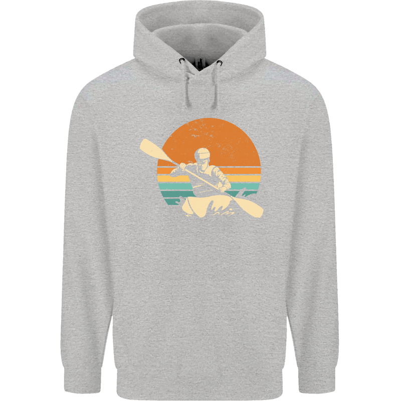 Kayak Kayaking Canoe Canoeing Water Sports Childrens Kids Hoodie Sports Grey