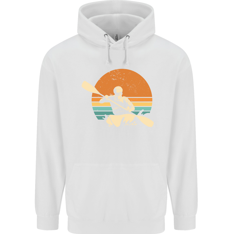 Kayak Kayaking Canoe Canoeing Water Sports Childrens Kids Hoodie White