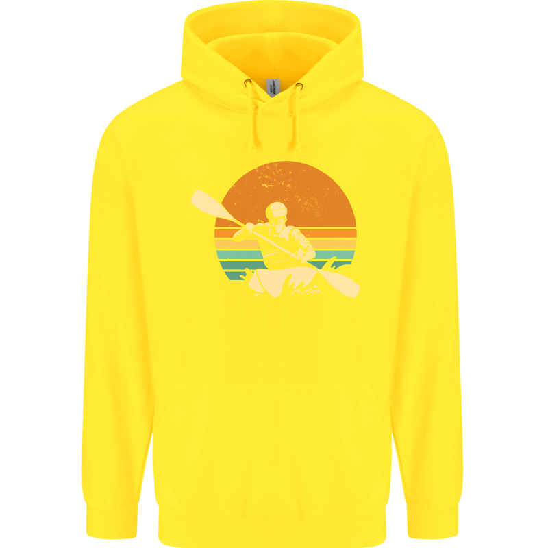 Kayak Kayaking Canoe Canoeing Water Sports Childrens Kids Hoodie Yellow