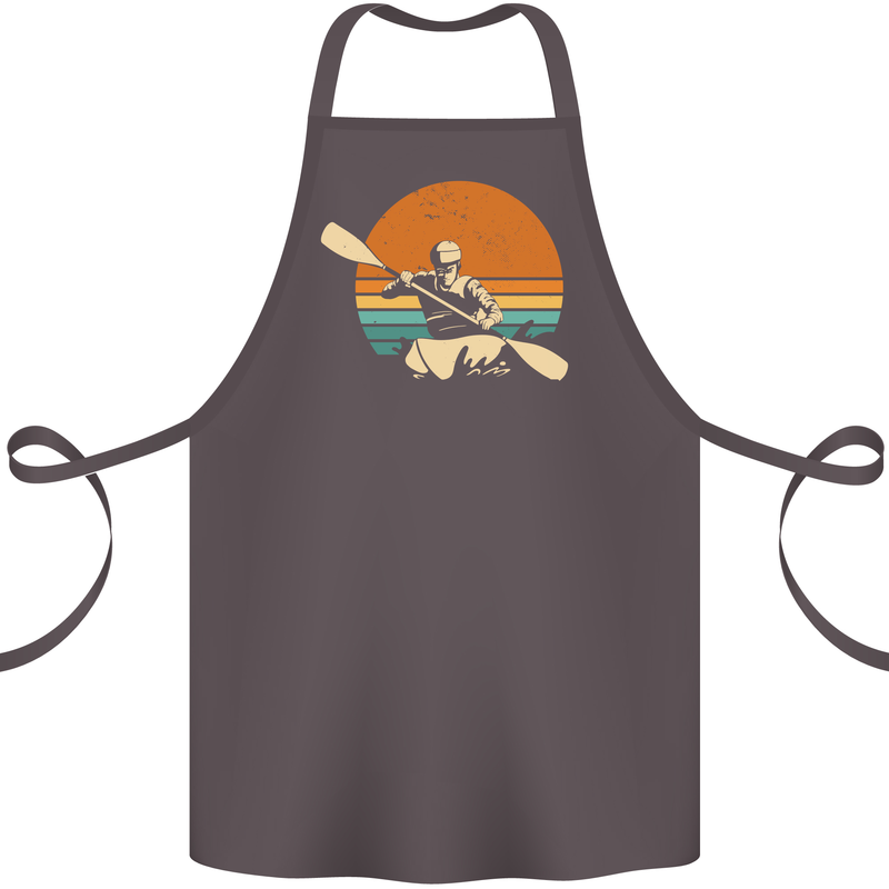 Kayak Kayaking Canoe Canoeing Water Sports Cotton Apron 100% Organic Dark Grey