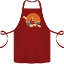 Kayak Kayaking Canoe Canoeing Water Sports Cotton Apron 100% Organic Maroon
