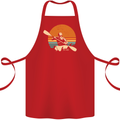 Kayak Kayaking Canoe Canoeing Water Sports Cotton Apron 100% Organic Red