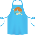 Kayak Kayaking Canoe Canoeing Water Sports Cotton Apron 100% Organic Turquoise
