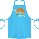Kayak Kayaking Canoe Canoeing Water Sports Cotton Apron 100% Organic Turquoise