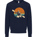 Kayak Kayaking Canoe Canoeing Water Sports Kids Sweatshirt Jumper Navy Blue