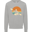 Kayak Kayaking Canoe Canoeing Water Sports Kids Sweatshirt Jumper Sports Grey