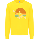 Kayak Kayaking Canoe Canoeing Water Sports Kids Sweatshirt Jumper Yellow
