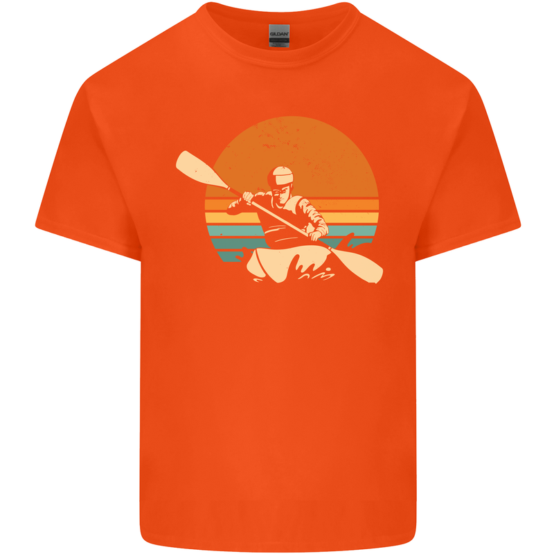 Kayak Kayaking Canoe Canoeing Water Sports Kids T-Shirt Childrens Orange