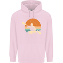 Kayak Kayaking Canoe Canoeing Water Sports Mens 80% Cotton Hoodie Light Pink