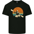 Kayak Kayaking Canoe Canoeing Water Sports Mens Cotton T-Shirt Tee Top Black