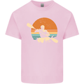 Kayak Kayaking Canoe Canoeing Water Sports Mens Cotton T-Shirt Tee Top Light Pink