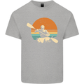 Kayak Kayaking Canoe Canoeing Water Sports Mens Cotton T-Shirt Tee Top Sports Grey