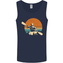 Kayak Kayaking Canoe Canoeing Water Sports Mens Vest Tank Top Navy Blue